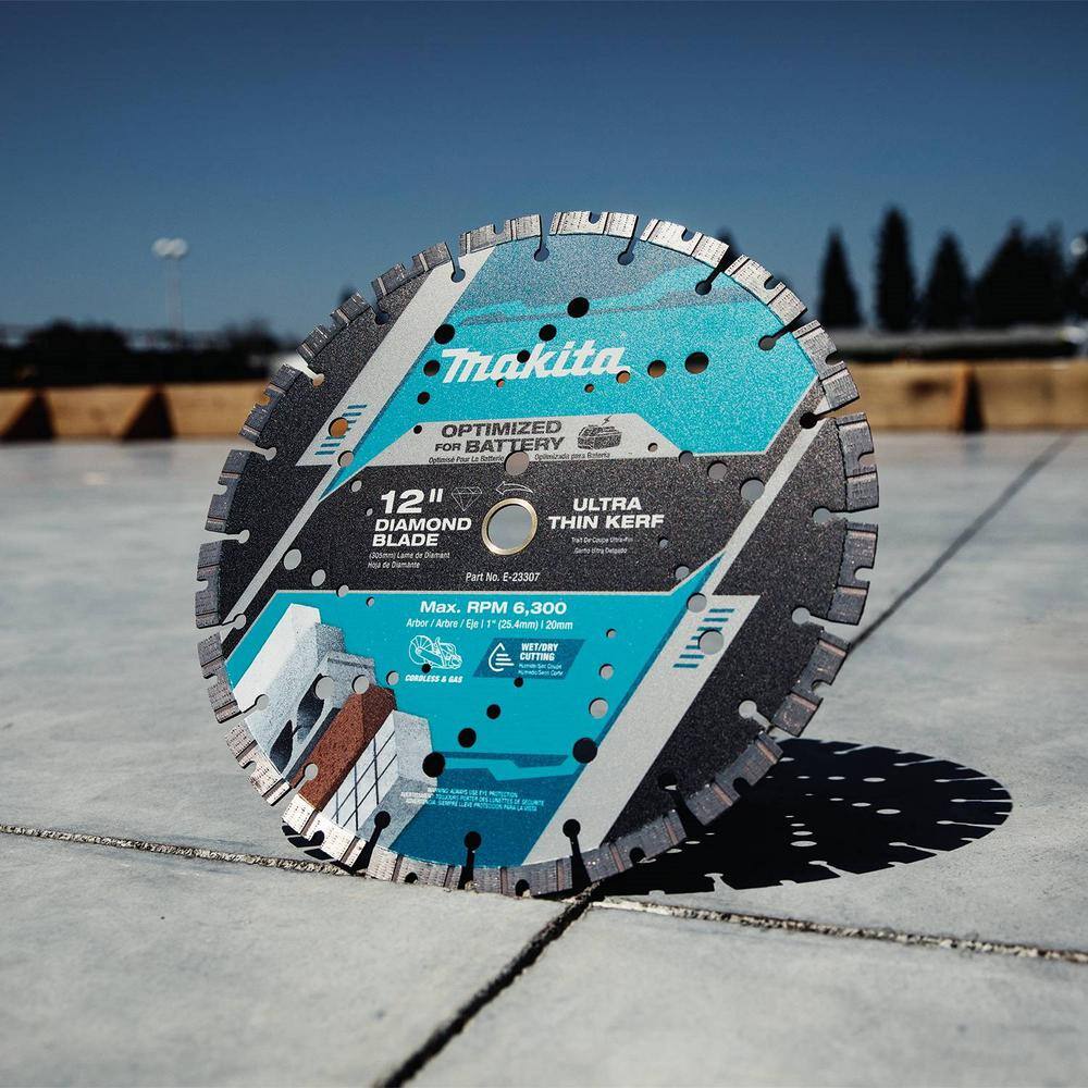 12 in. Segmented Rim, Thin Kerf Diamond Blade - Hercitys