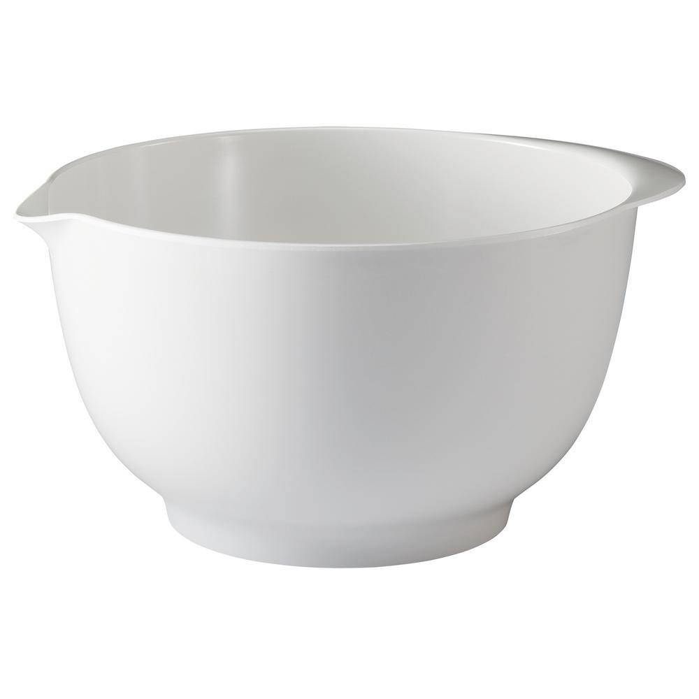2, 3 and 4 l Melamine Mixing Bowl Set in White (Set of 3) - Hercitys