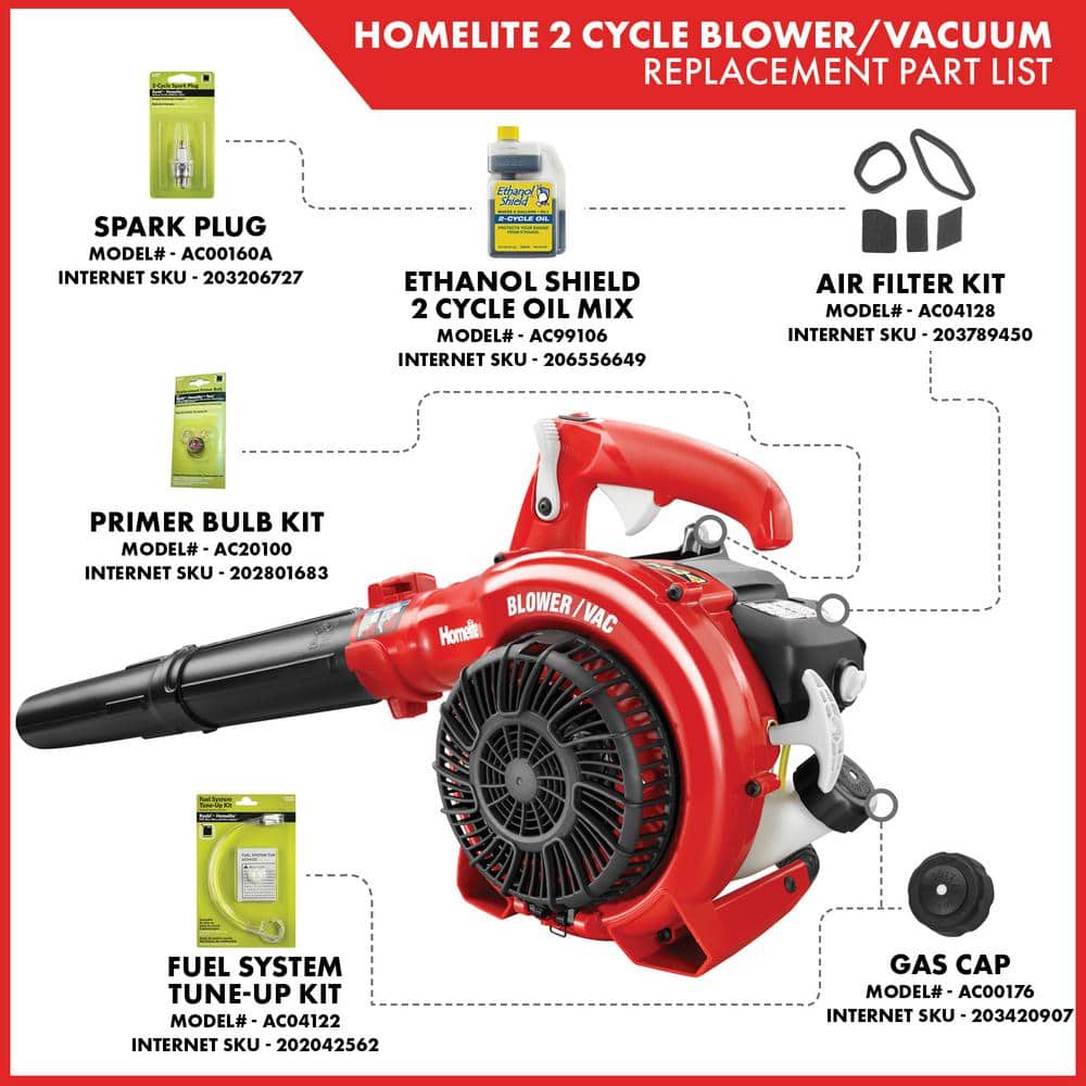 150 MPH 400 CFM 26cc Gas Handheld Blower Vacuum - Hercitys