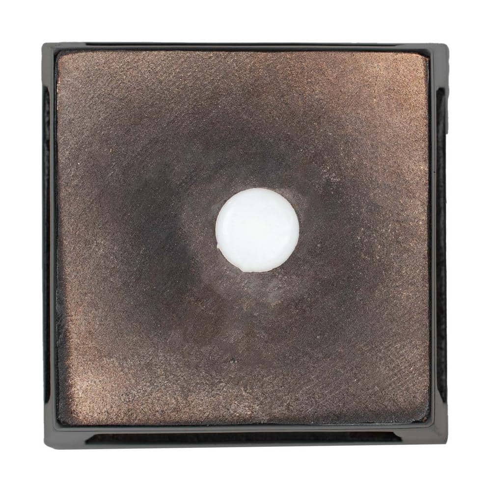 4 in. x 4 in. Stained Espresso Solid Hardwood Square Bun Foot (4-Pack) - Hercitys