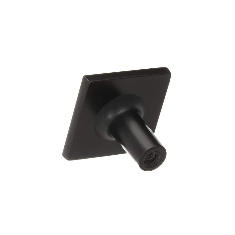 10-Pack Extensity 1 1/8 in.  29mm  Classic Matte Black Square Cabinet Knobs - Hercitys