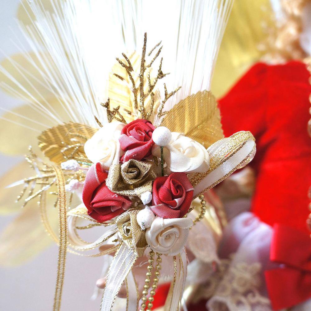 32 in. Christmas Angel Figuring with Lights, Music and Motion - Hercitys