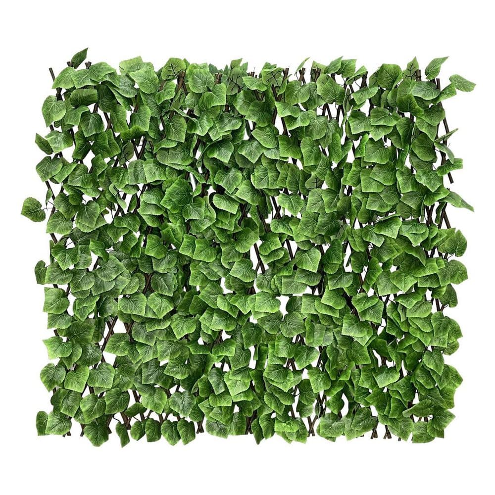 22 in. L x 120 in. W Green Expandable Fence Privacy Screen for Balcony Patio Outdoor - Hercitys