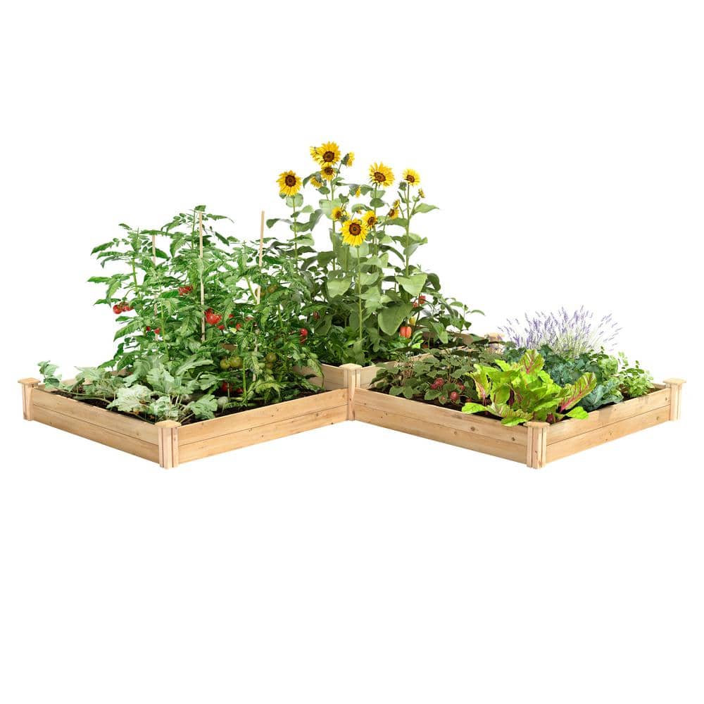 4 ft. x 12 ft. Two Tiers Original Cedar Raised Garden Bed - Hercitys