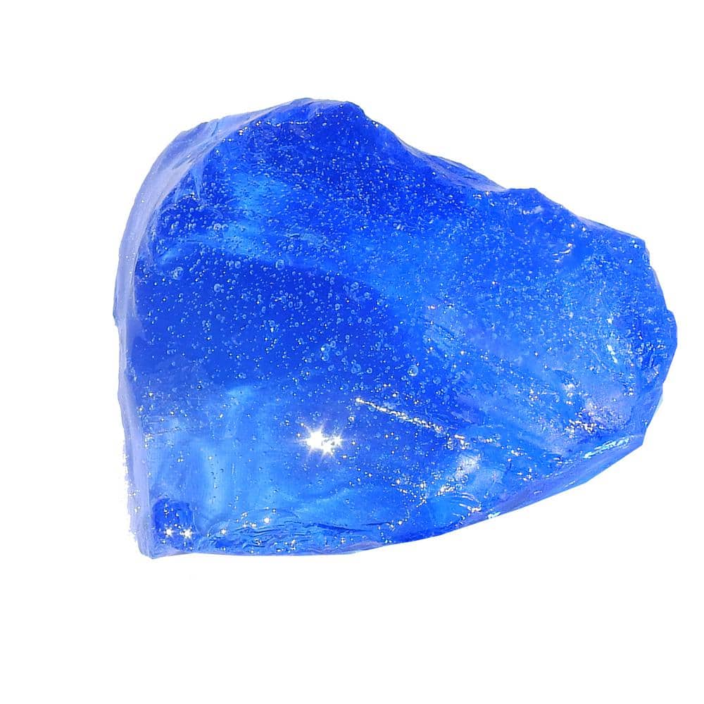 0.36 cu. ft. 1.25 in. to 2 in. Bahama Blend Multi-Colored Landscape Recycled Glass- 20 lbs. Bag - Hercitys