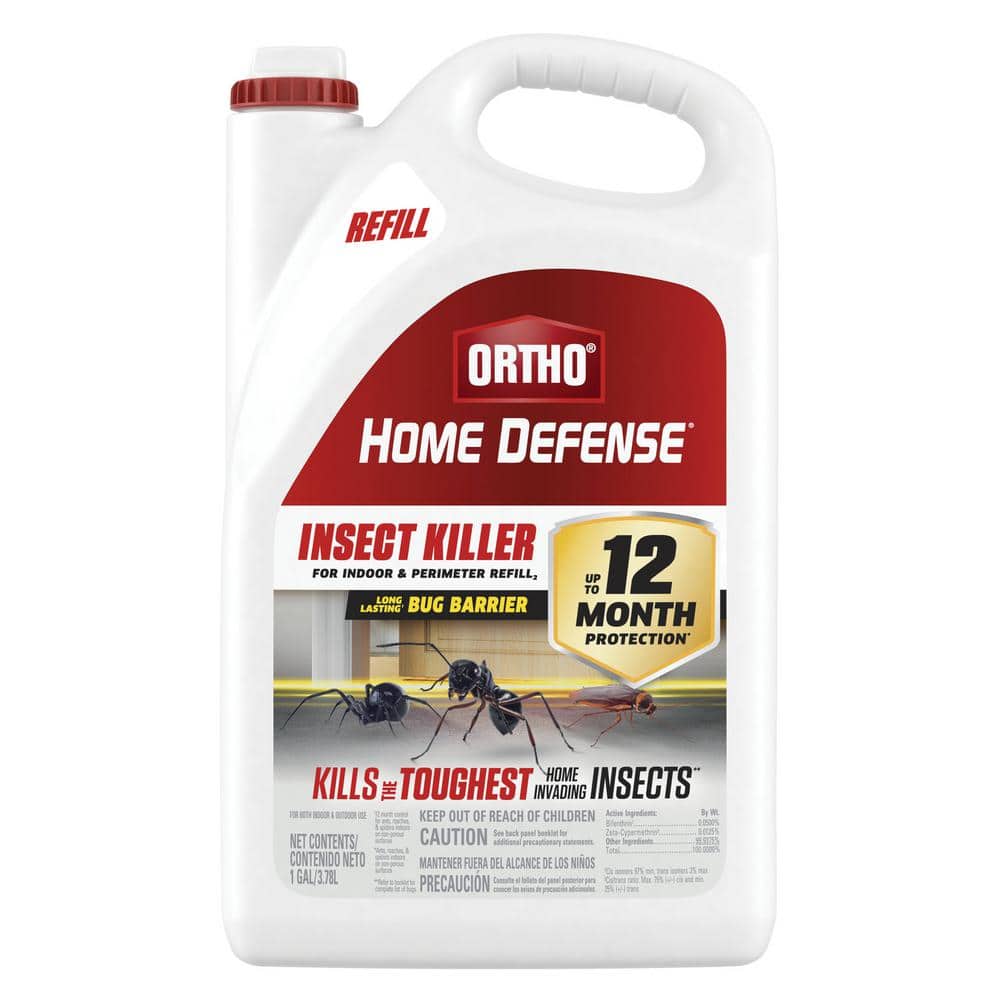 1 Gal. Home Defense Insect Killer for Indoor and Perimeter Refill2, Controls Ants, Roaches and Spiders - Hercitys