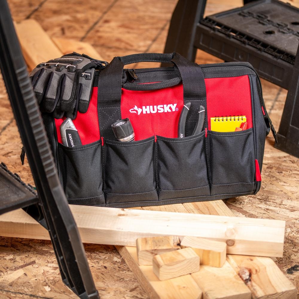 18 in. 14 Pocket Zippered Tool Bag - Hercitys
