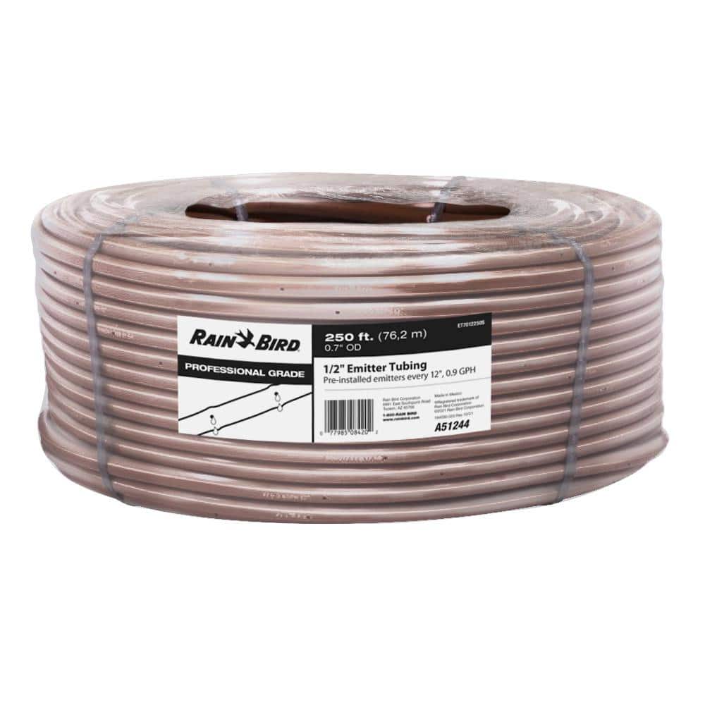 1/2 in. x 250 ft. Drip Emitter Tubing with 12 in. Spacing - Hercitys