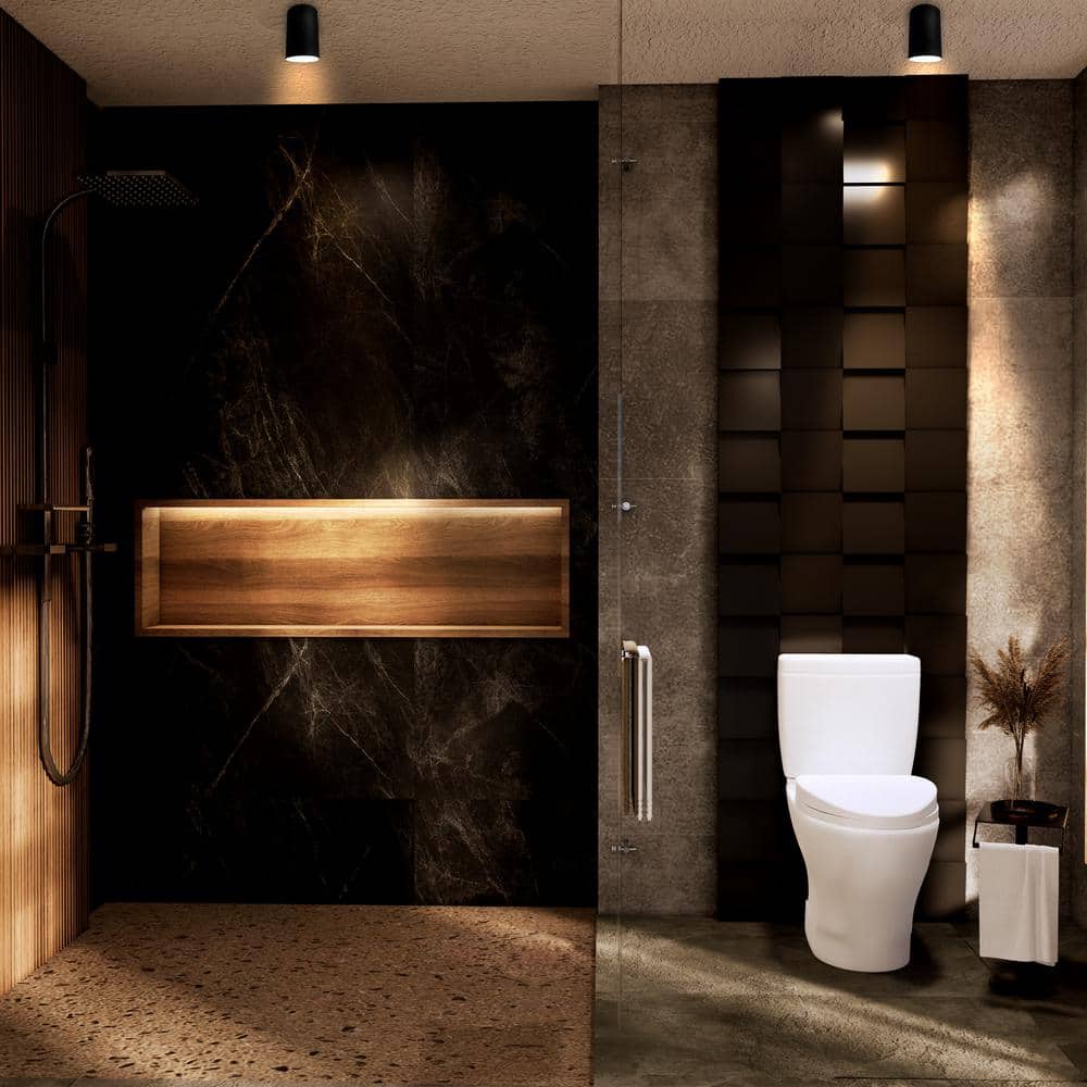 5 in. 1-Light Modern Cylinder Matte Black Finish Flush Mount with No Bulbs Included (3-Pack) - Hercitys