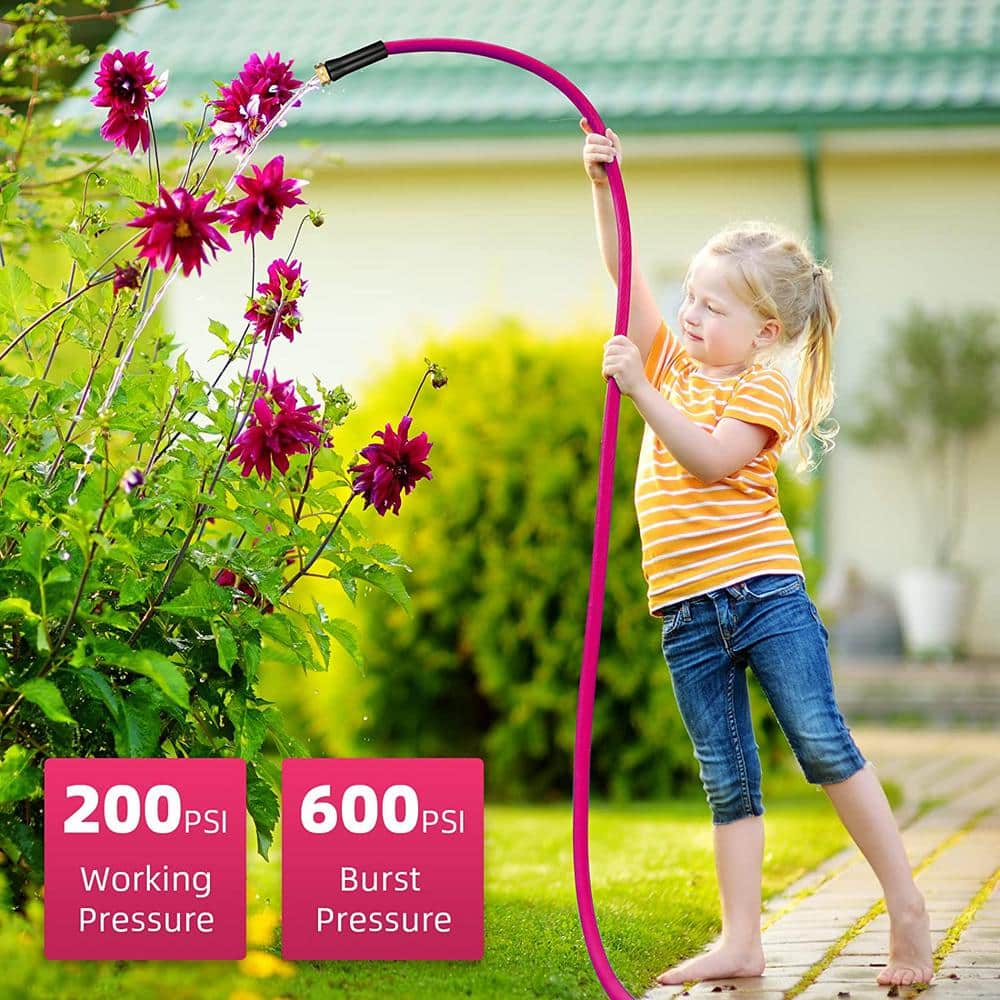 5/8 in. x 3 ft. Garden Hose, Heavy-Duty Durable Anti Kink Flexible Garden Water Hose - Hercitys