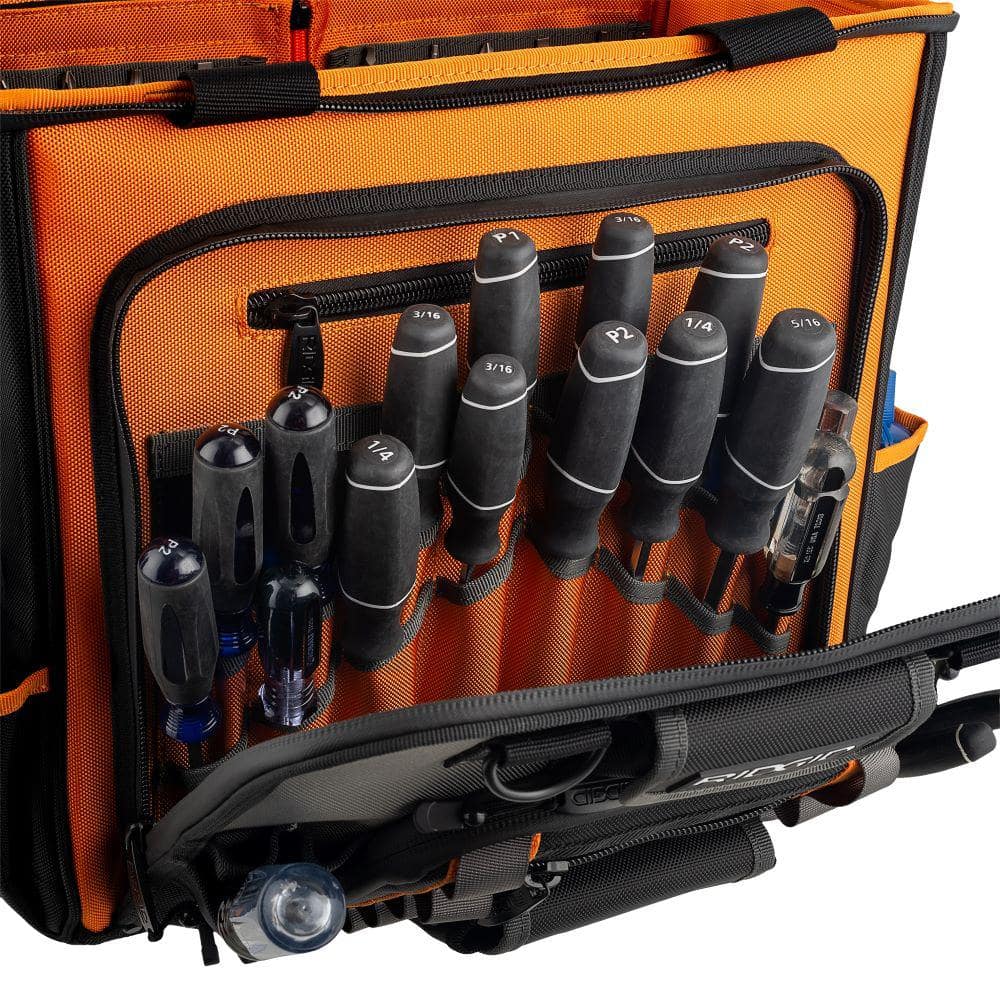 17 in. 64 Pocket Professional Grade Rolling Tool Bag - Hercitys