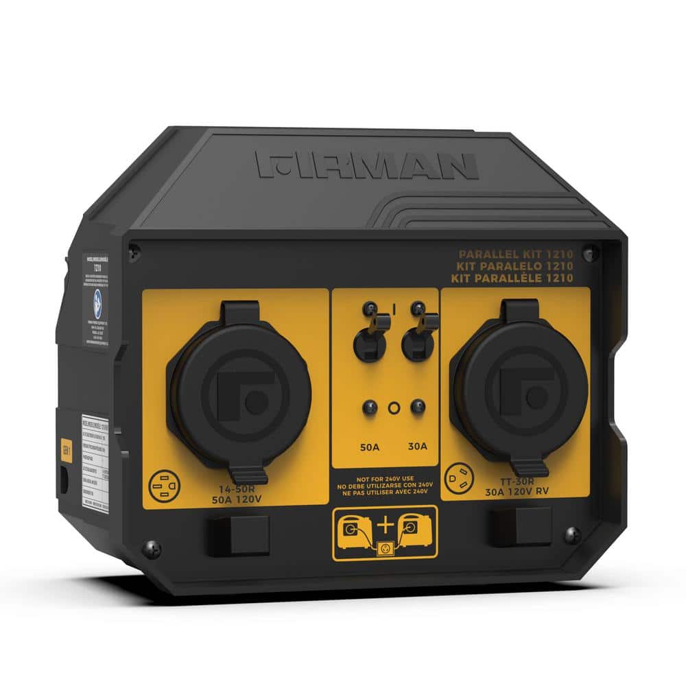 50 Amp 6000-Watt Portable Inverter Generator Parallel Connection Kit with Built-In Storage - Hercitys