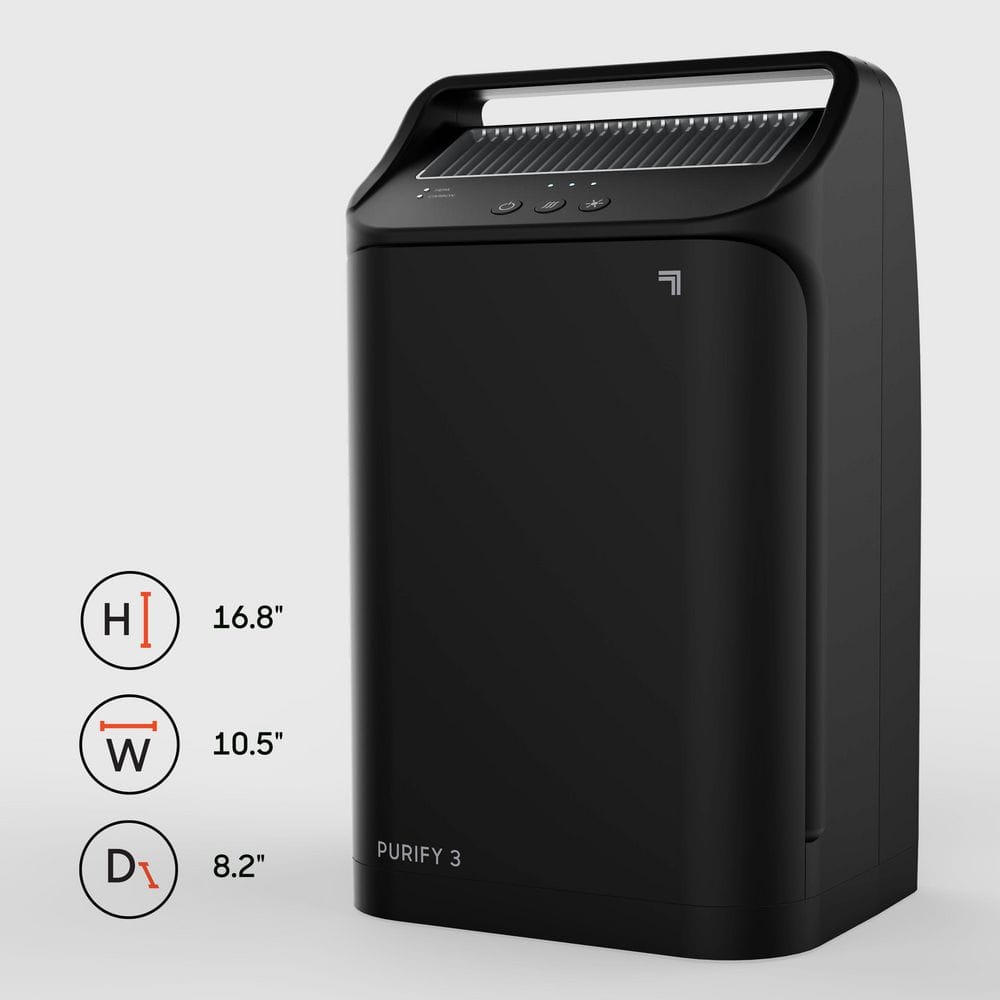 3-Air Purifier, Black - Hercitys