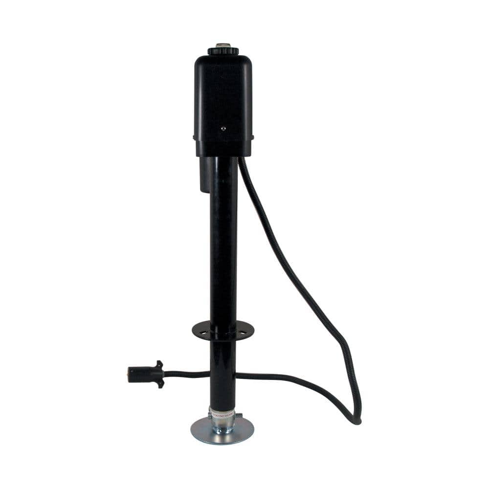 3500 Electric Tongue Jack with 7 Way Plug in Black - Hercitys