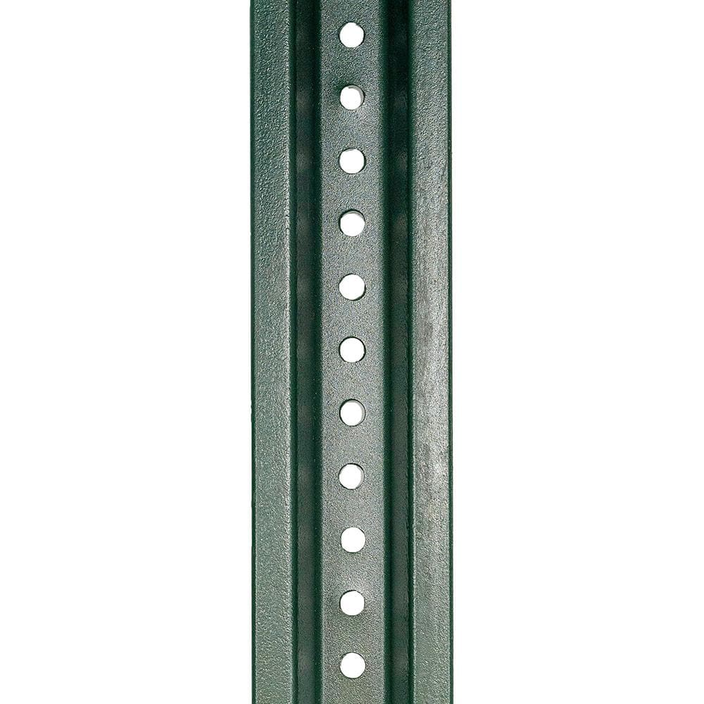 3-1/16 in. x 8 ft.-12 Gauge Green U-Channel Steel Sign Post - Hercitys