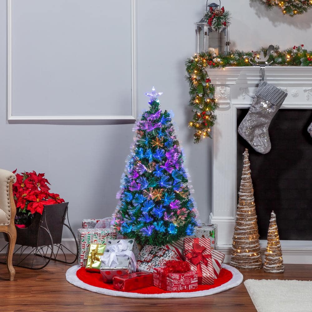4 ft. H Fiber Optic Color-Changing Tree - Hercitys