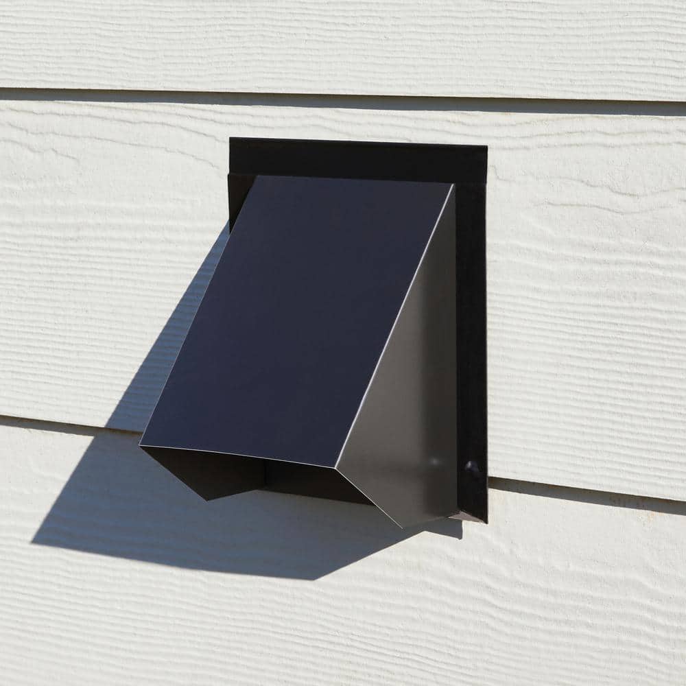 4 in. Round Wall Vent in Black - Hercitys