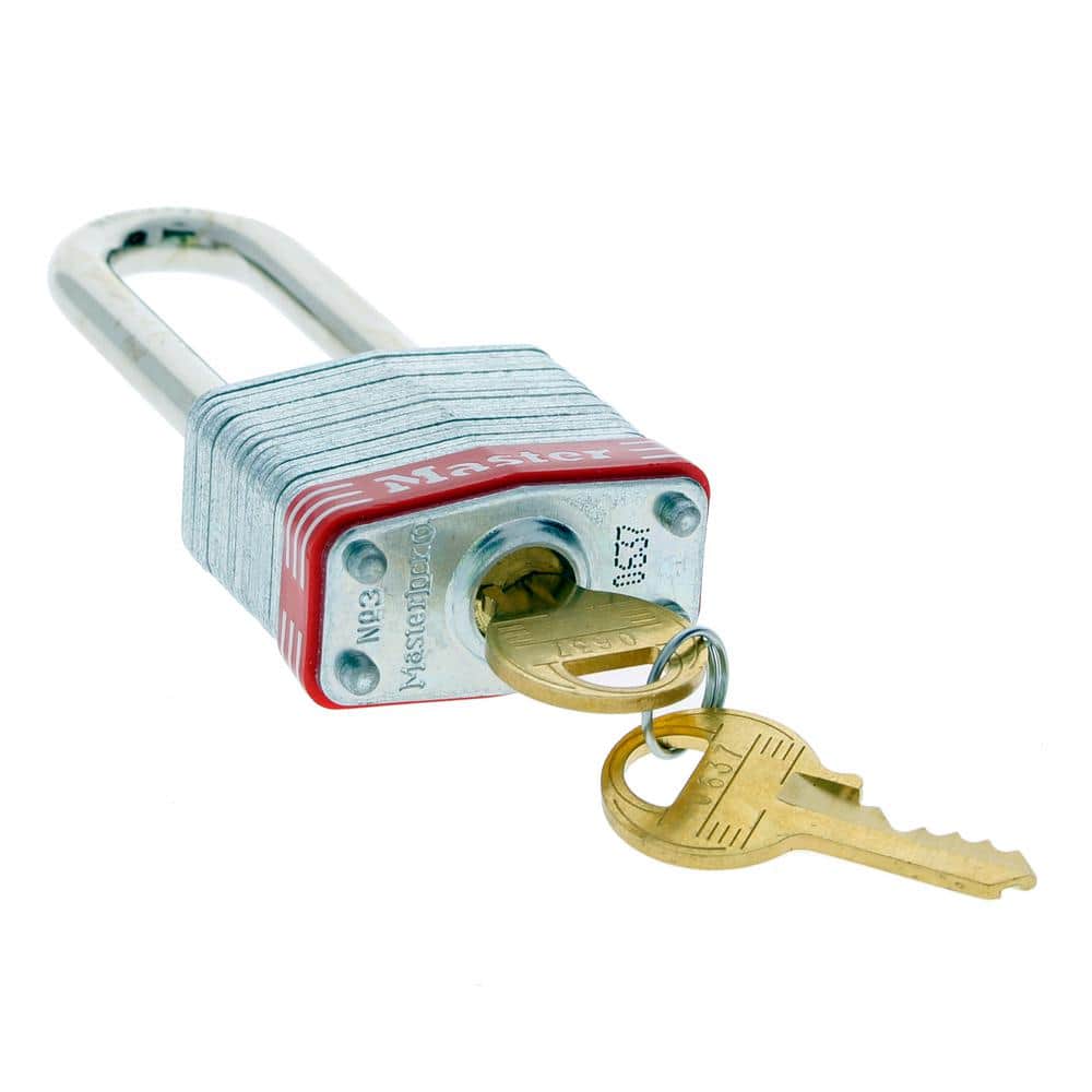 2 in. Padlock Steel Shackle Red Bumper - Hercitys