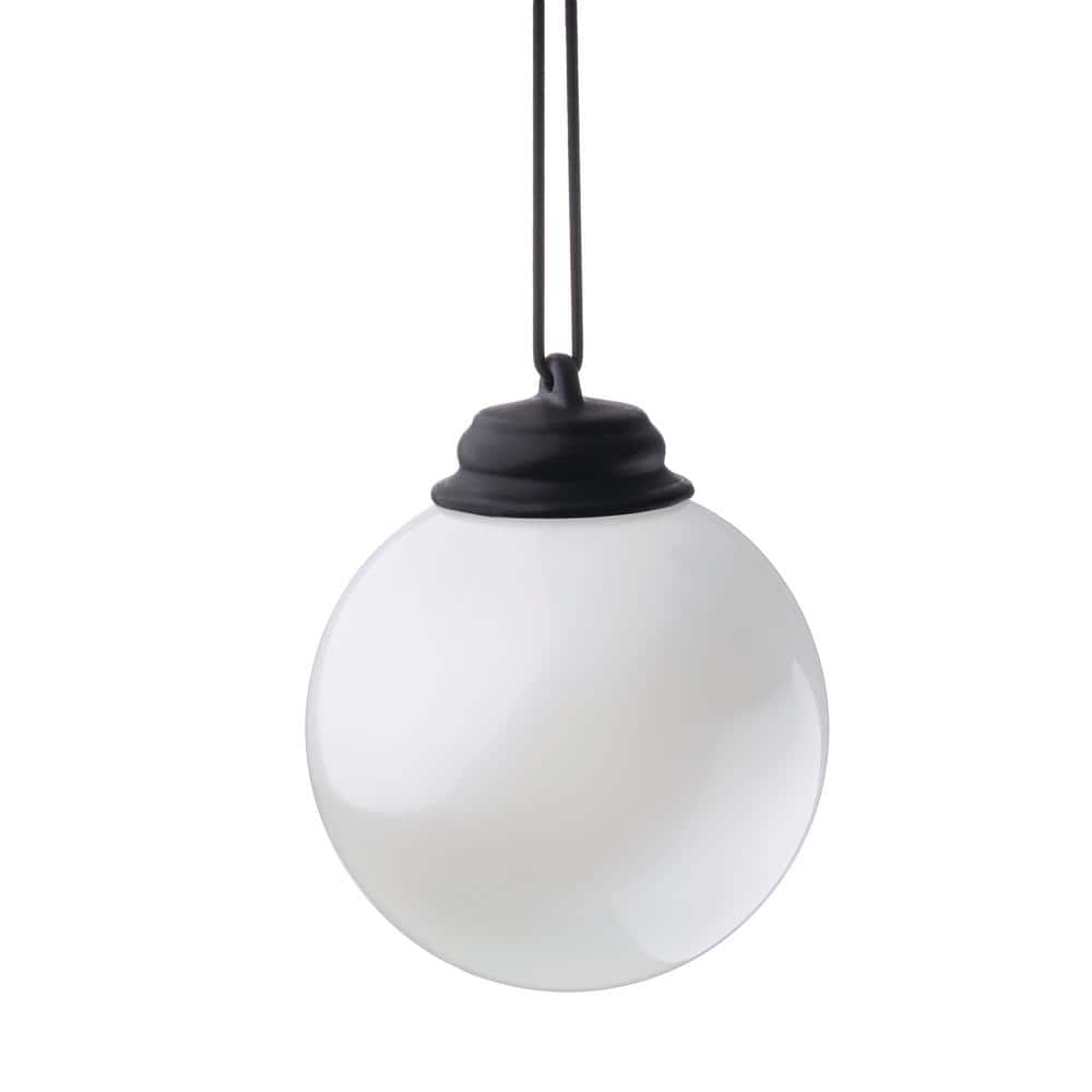 5 in. White LED Hanging Patio Globe - Hercitys