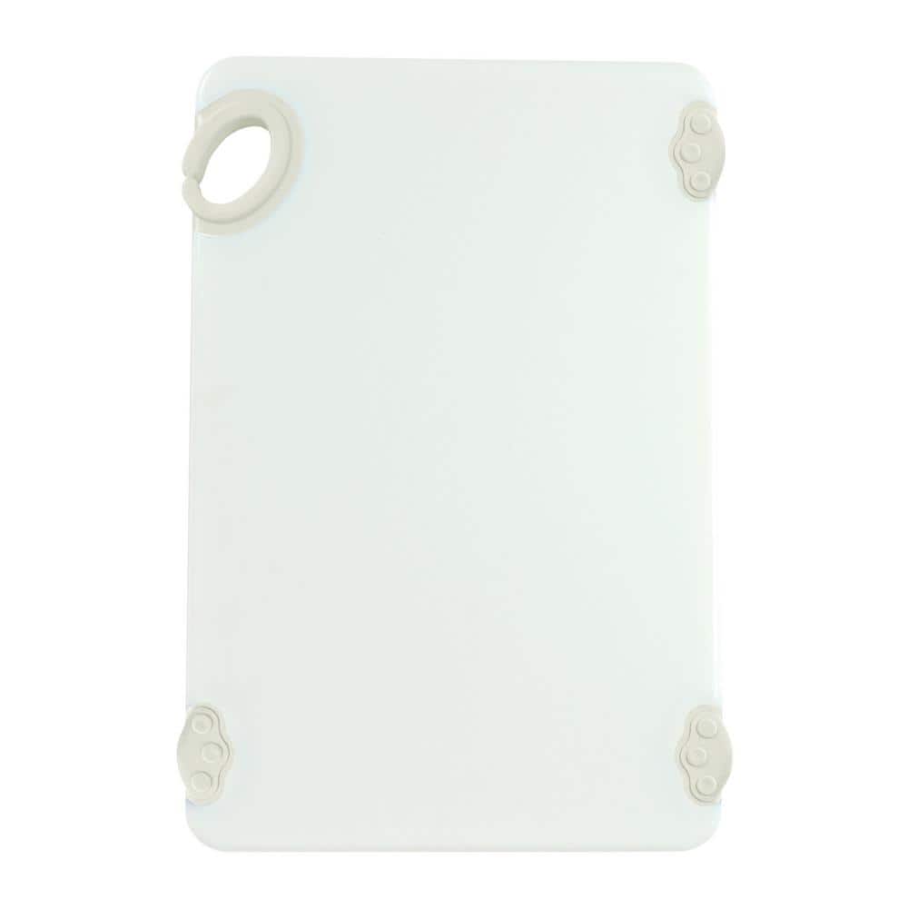 12 in. x 18 in. x 1/2 in., White Cutting Board with Hook - Hercitys