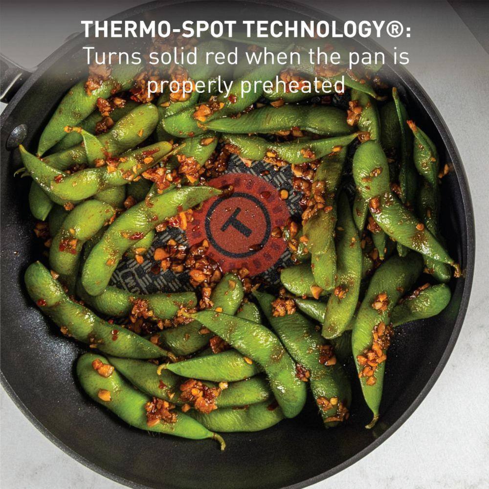 12 in. Hard-Anodized Aluminum Longest Lasting Nonstick Frying Pan with Glass Lid and Safety Stainless Steel Handles - Hercitys