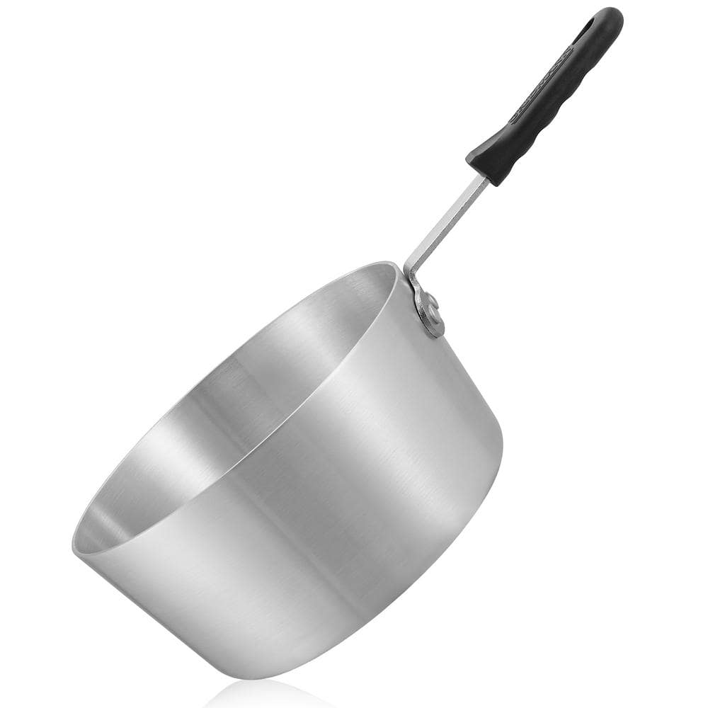 3.75 qt. Aluminum Sauce Pan with Silicone Handle - Hercitys