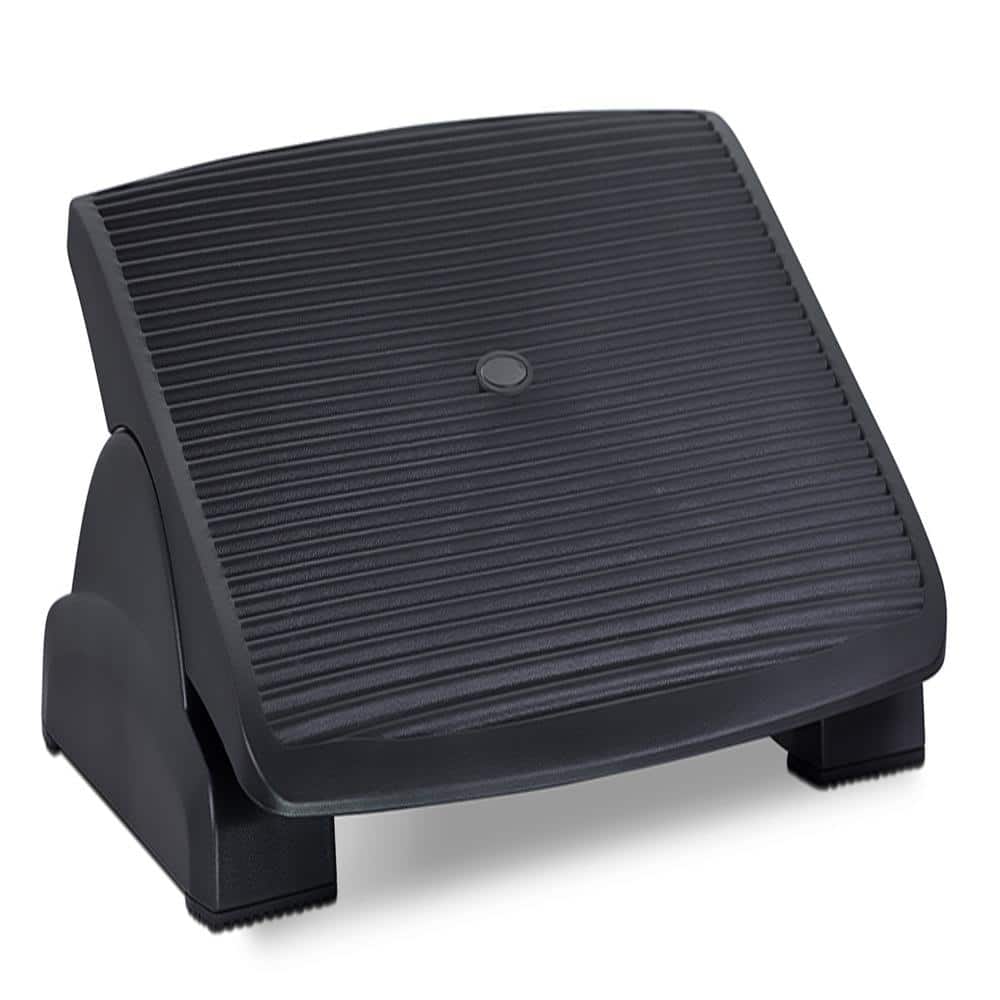 17.5 in. W Black Adjustable Ergonomic Desk Foot Rest - Hercitys