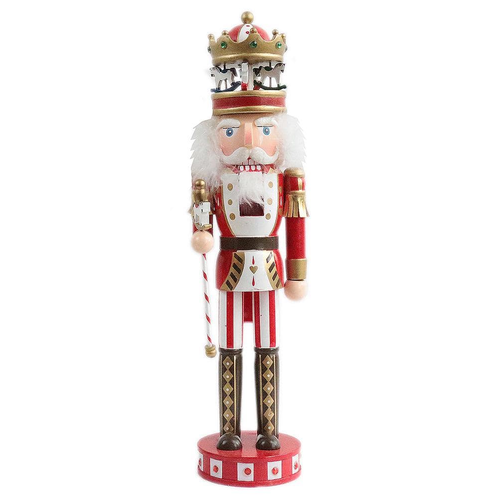 16.5 in. Red Merry Go-Round Nutcracker - Hercitys
