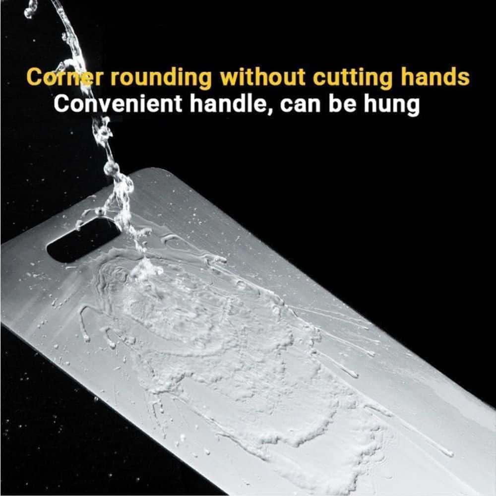 12 in. L x 9 in. W 100% Pure Titanium Cutting Board, Rectangular, Medical-Grade, Durable, Scratch-Resistant, Granite - Hercitys