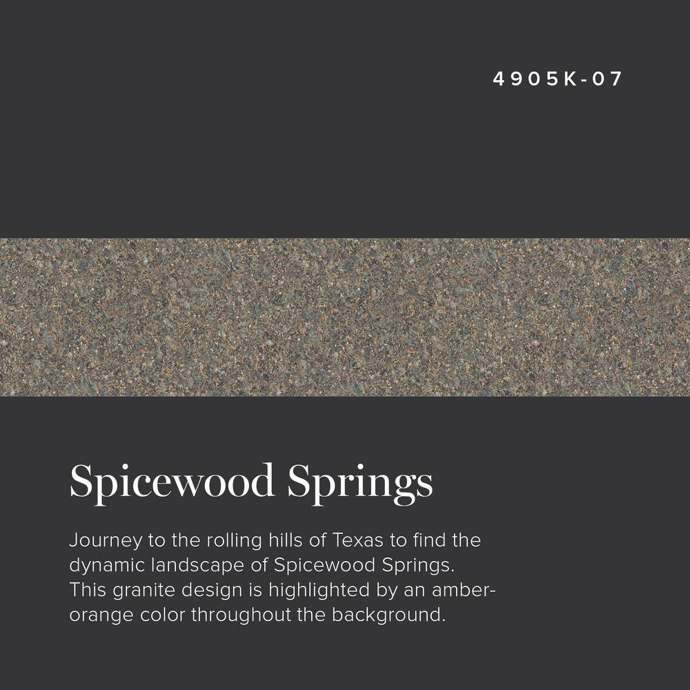 5 ft. x 12 ft. Laminate Sheet in Spicewood Springs with Standard Fine Velvet Texture Finish - Hercitys