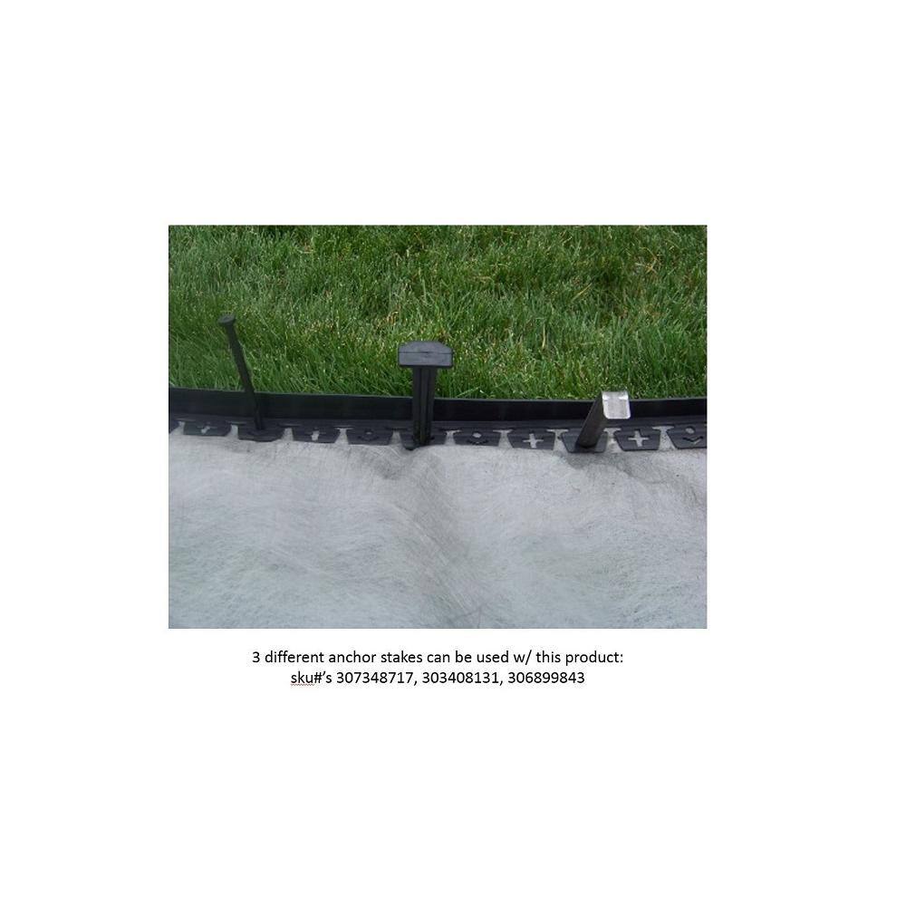 20 ft. Long x 2 in Depth x 1.5 in Height No Dig Edging Polyethylene with Extra Nails - Hercitys