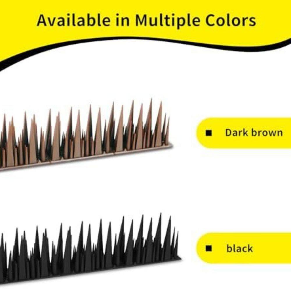 1.2 m 4-Stage Tall Bird Spikes Deterrent, Plastic Anti Bird Spikes for Outdoor Use - Hercitys