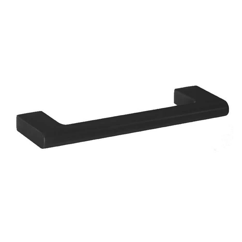 10-Pack Vail 4 in. (102 mm) Center-to-Center Modern Matte Black Bar Drawer Pull - Hercitys