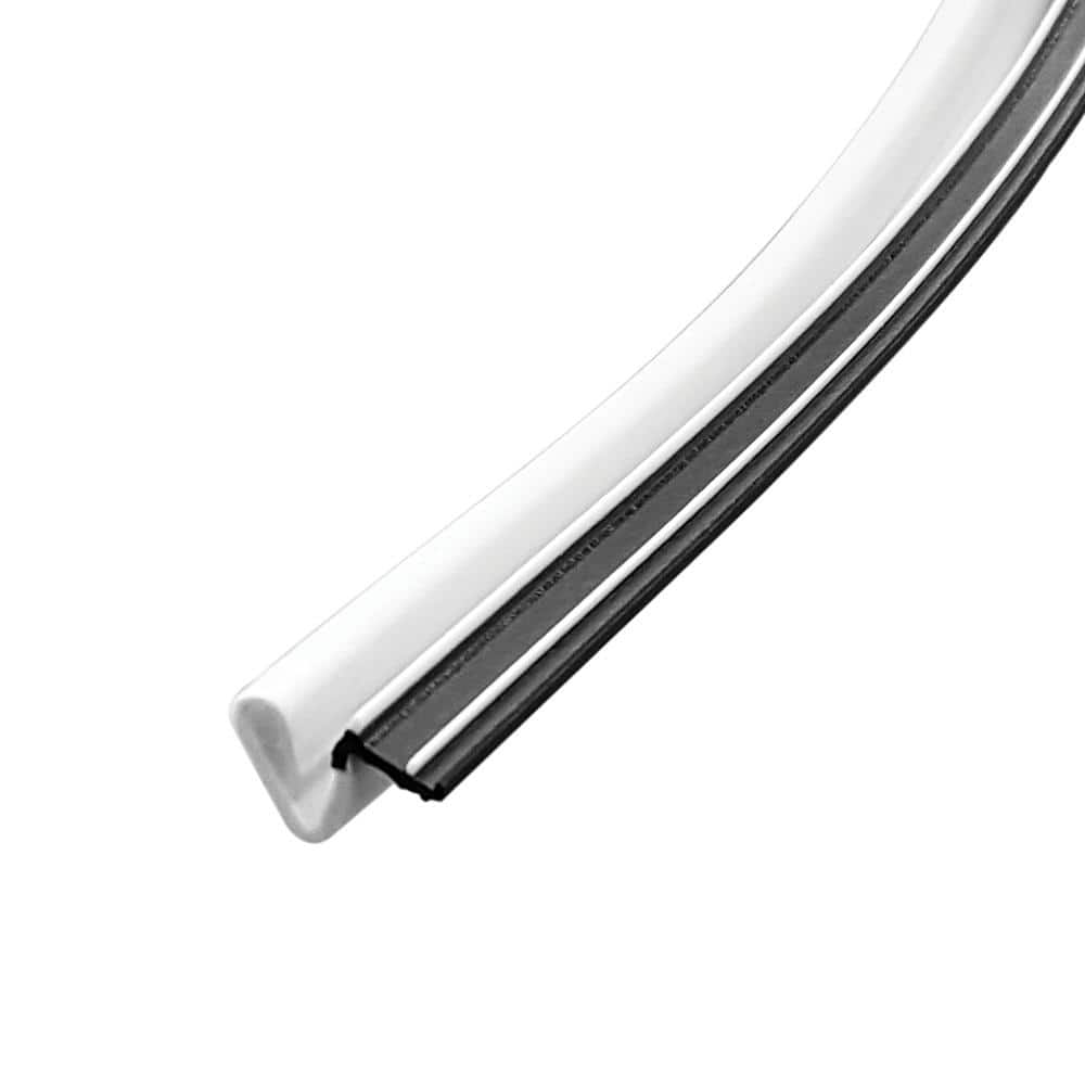 3/4 in. x 1/2 in. x 84 in.White Elite Lifetime Door Weatherseal Replacement - Hercitys
