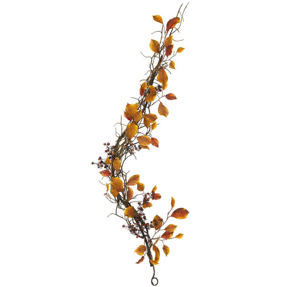 4 ft. Fall Foliage, Berries and Twig Artificial Garland - Hercitys