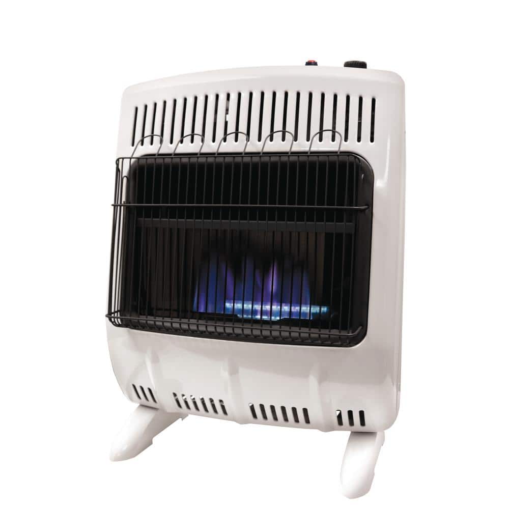 20,000 BTU Vent Free Blue Flame Natural Gas or Propane Dual Fuel Indoor Space Heater - Hercitys