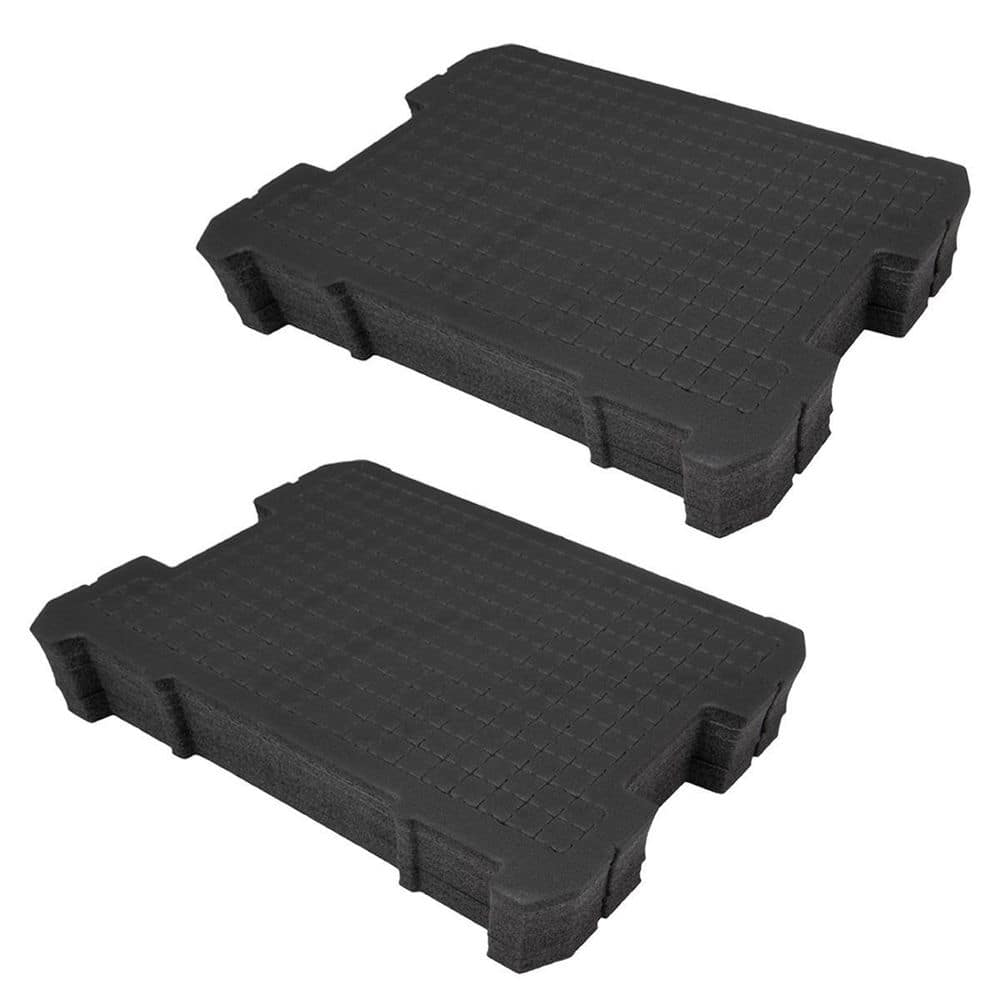 16 in. Customizable Foam Insert – Compatible with TSTAK Tool Organizer Case (2-Pack) - Hercitys