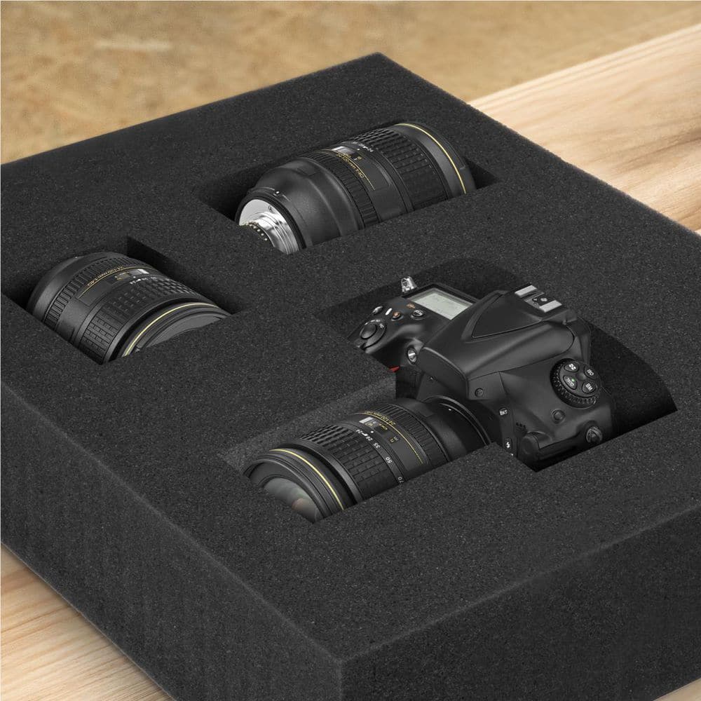 16 in. Customizable Foam Insert – Compatible with TSTAK Tool Organizer Case (2-Pack) - Hercitys