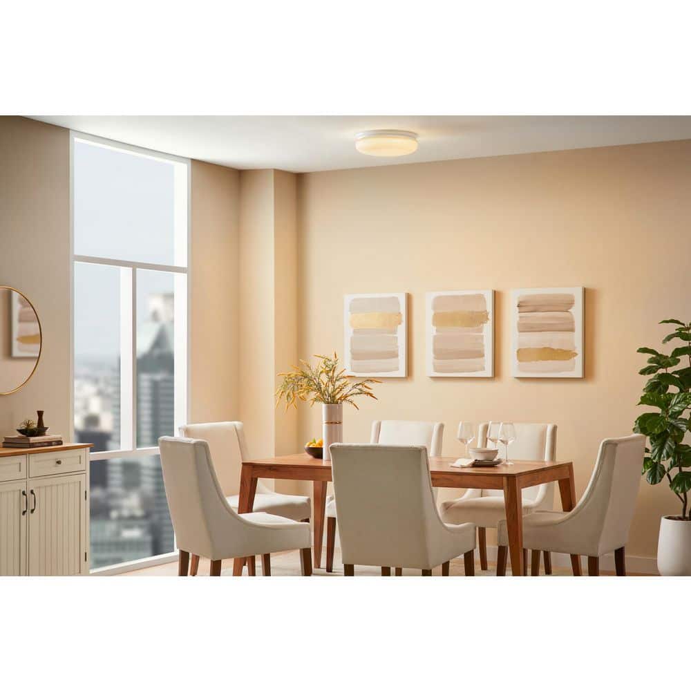 15 in. Light White Adjustable CCT and Brightness Integrated LED Ceiling Flush Mount Fixture with Night Light - Hercitys