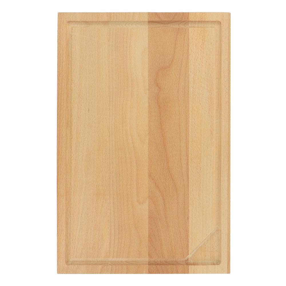 18 in. x 12 in. Reversible Rectangle Beech Wood Cutting Board - Hercitys