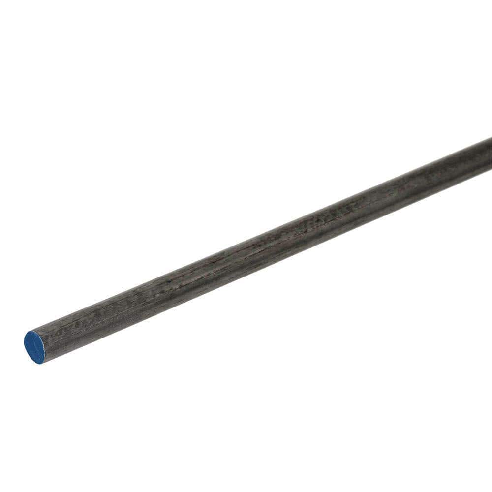 1/2 in. x 4 ft. Plain Steel Solid Round Rod - Hercitys