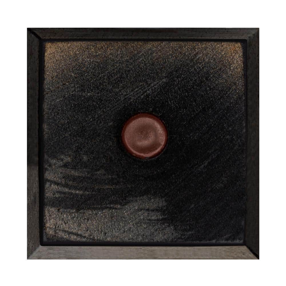 5 in. x 3-3/4 in. Stained Espresso Solid Hardwood Square Bun Foot (4-Pack) - Hercitys