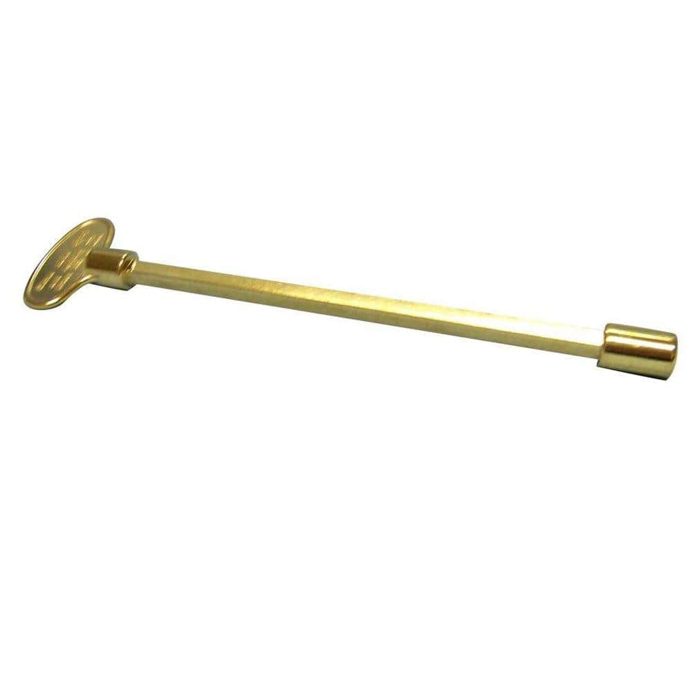 18 in. Universal Gas Valve Key in Polished Brass - Hercitys