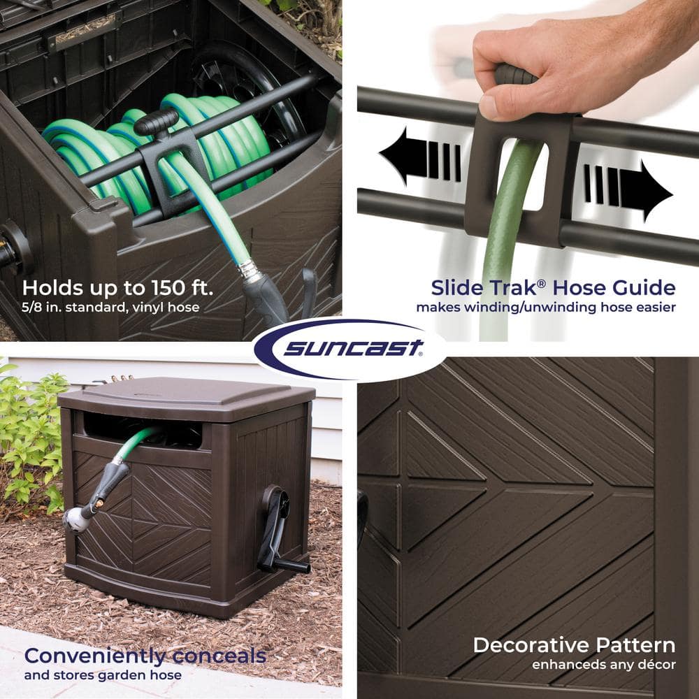 150 ft. Slide Trak Hose Hideaway, Java - Hercitys