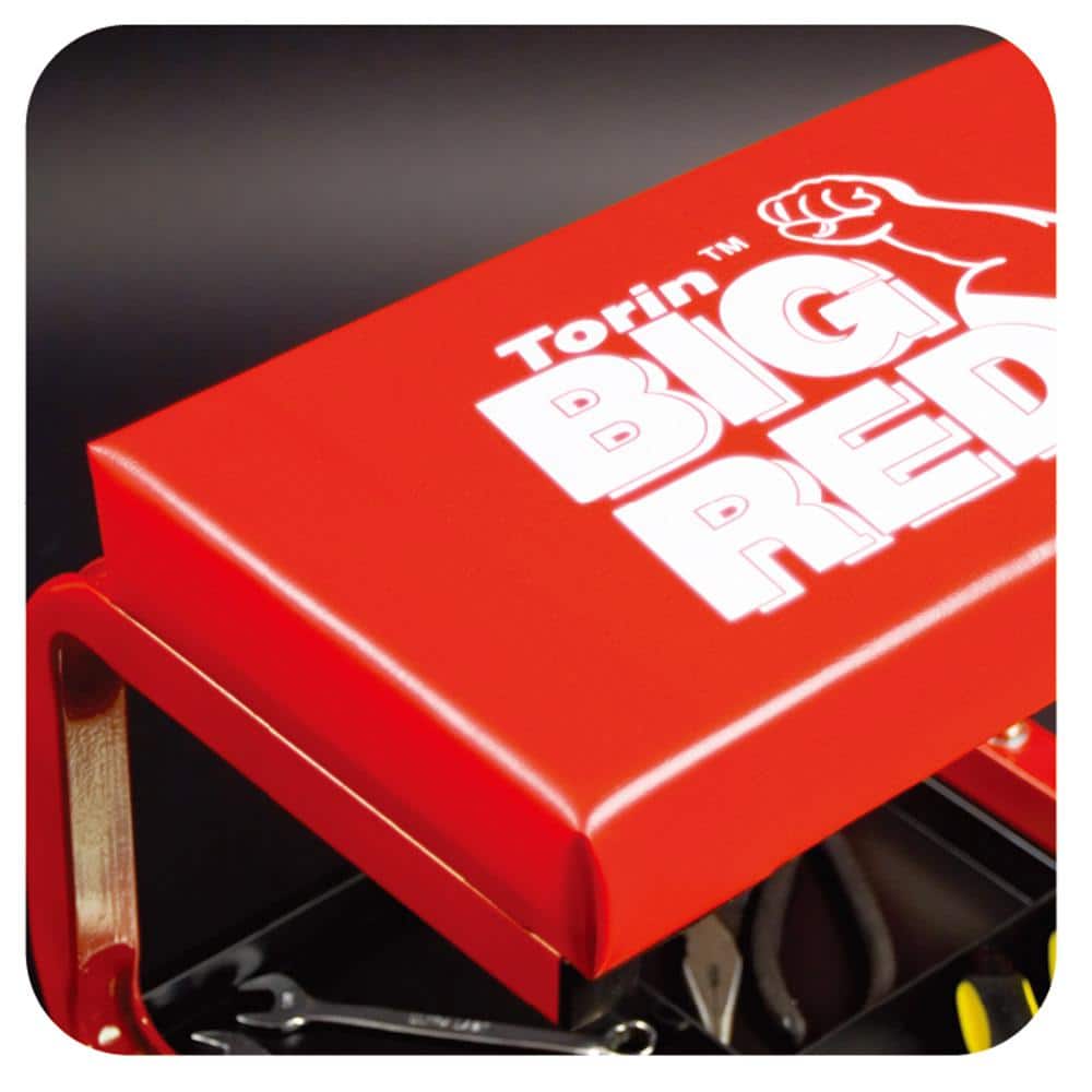 250 lbs. 14.4 in. L Rolling Mechanic Creeper Seat with Tool Tray - Hercitys