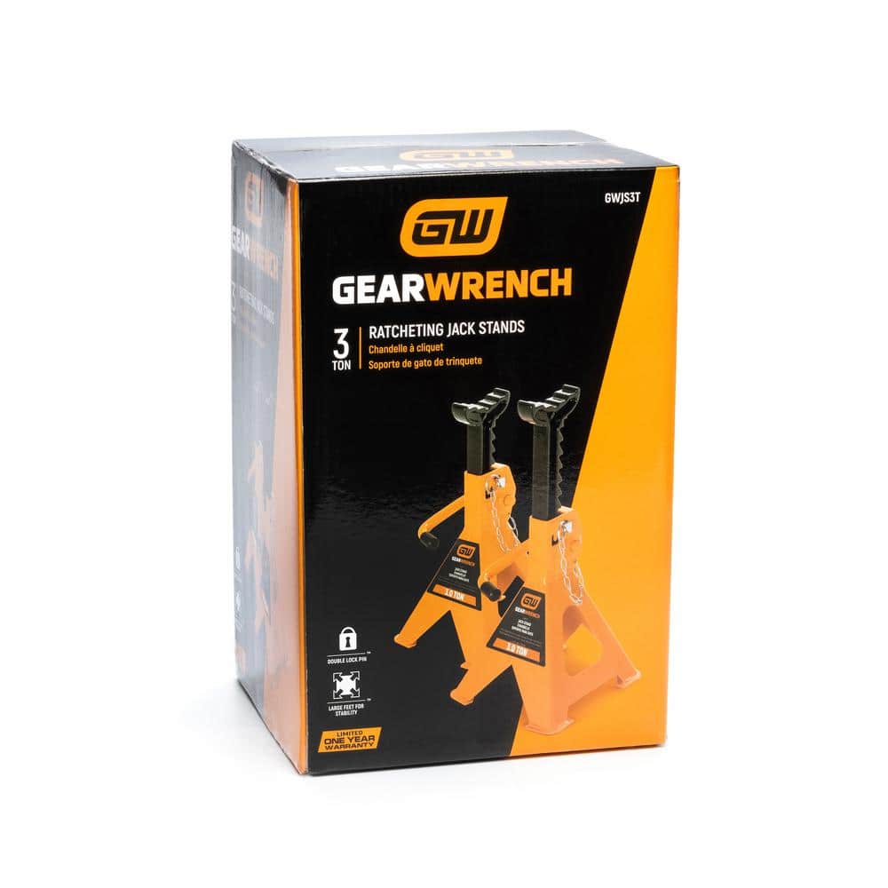 3-Ton Ratcheting Jack Stands (4-Piece) - Hercitys