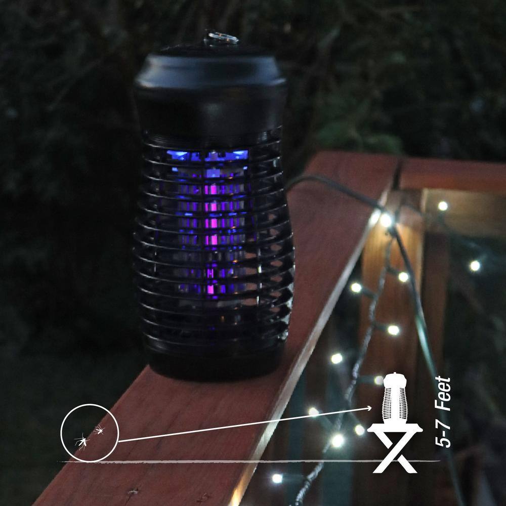 15-Watt/1500-Volt Bug Zapper Kills Bugs on Contact with Black UV Light Technology - Hercitys
