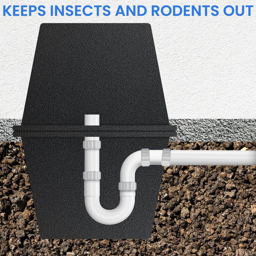 15 in. Black Plastic Multi-Purpose Utility Tub Box (6-Pack) - Hercitys