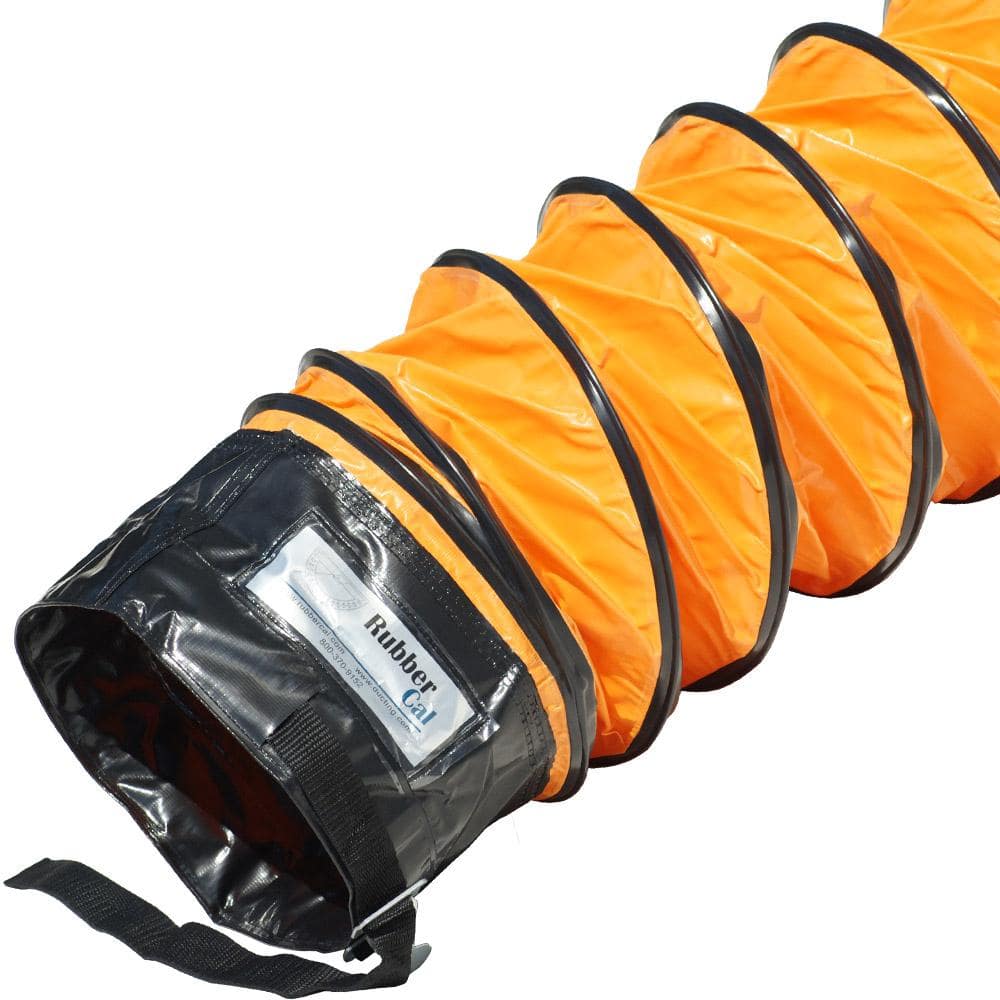24 in. D x 25 ft. Air Ventilator Orange Coil – Flexible Ducting – Orange - Hercitys