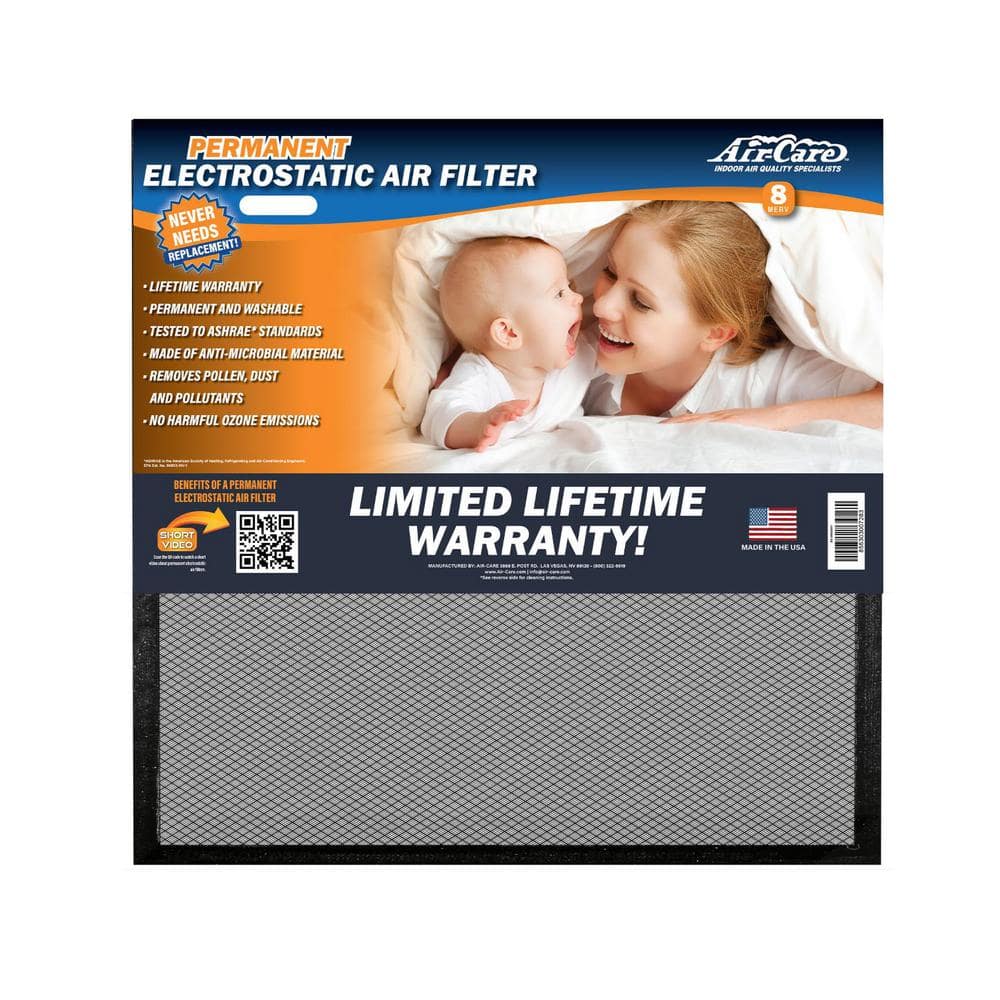 16 in. x 16 in. x 1 in. Flexible Permanent Washable Air Filter MERV 8 - Hercitys